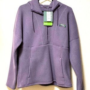 L.L. Bean Katahdin 1/2 Zip Fleece Hoodie